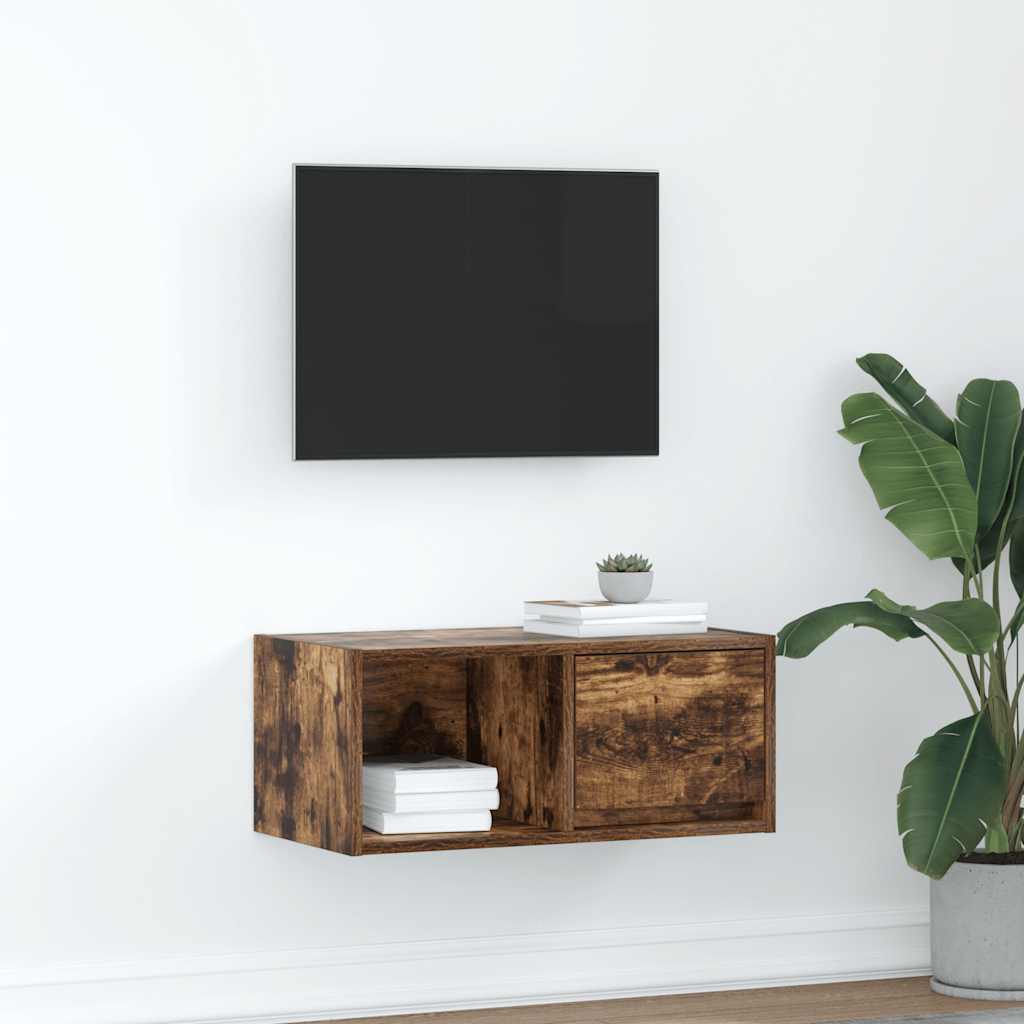 Tv Cabinet 60X31X25.5 Cm Engineered Wood