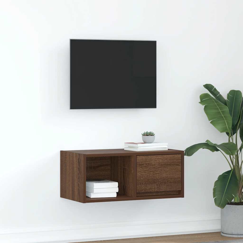Tv Cabinet 60X31X25.5 Cm Engineered Wood