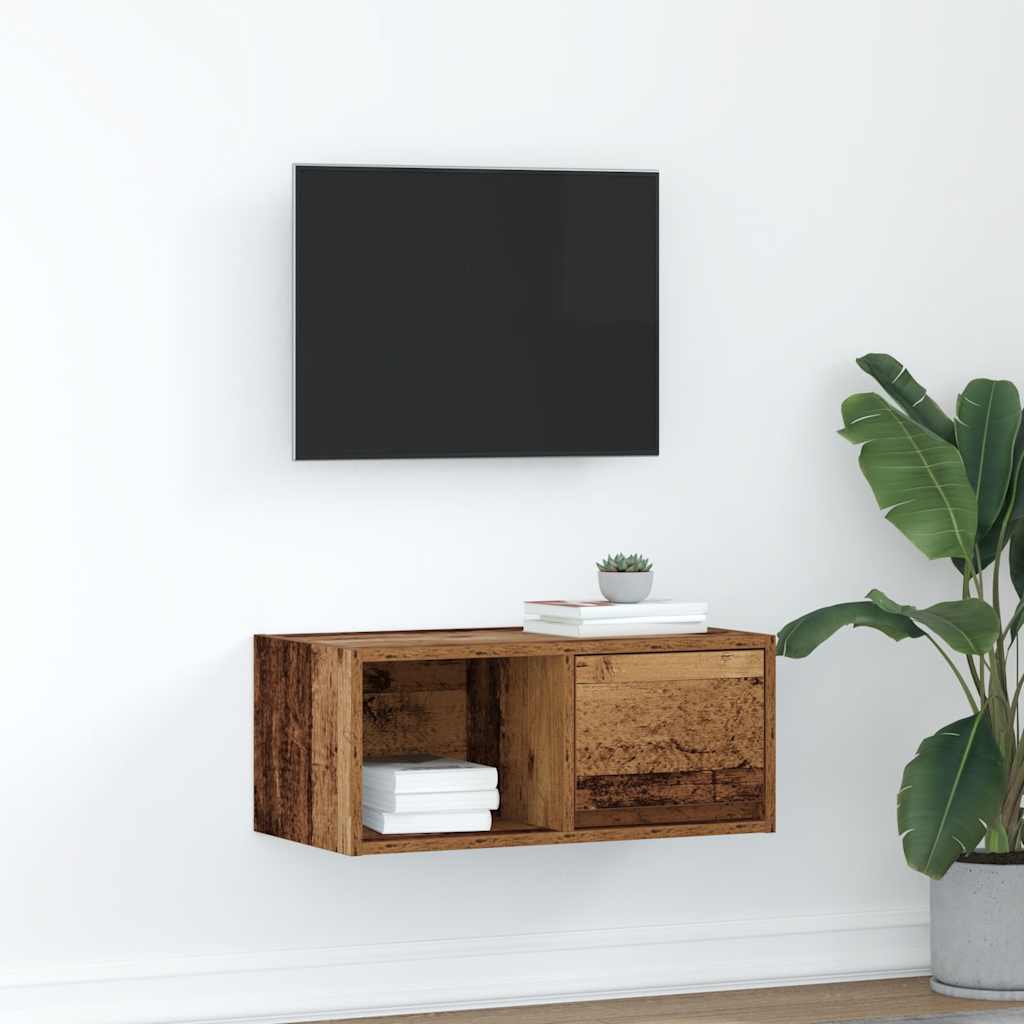 Tv Cabinet 60X31X25.5 Cm Engineered Wood