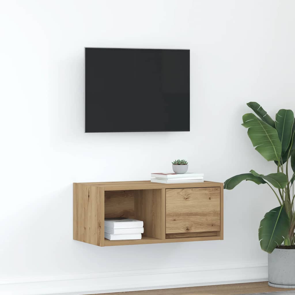 Tv Cabinet 60X31X25.5 Cm Engineered Wood