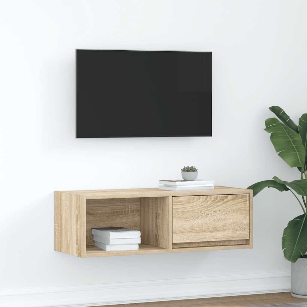 Tv Cabinet 60X31X25.5 Cm Engineered Wood