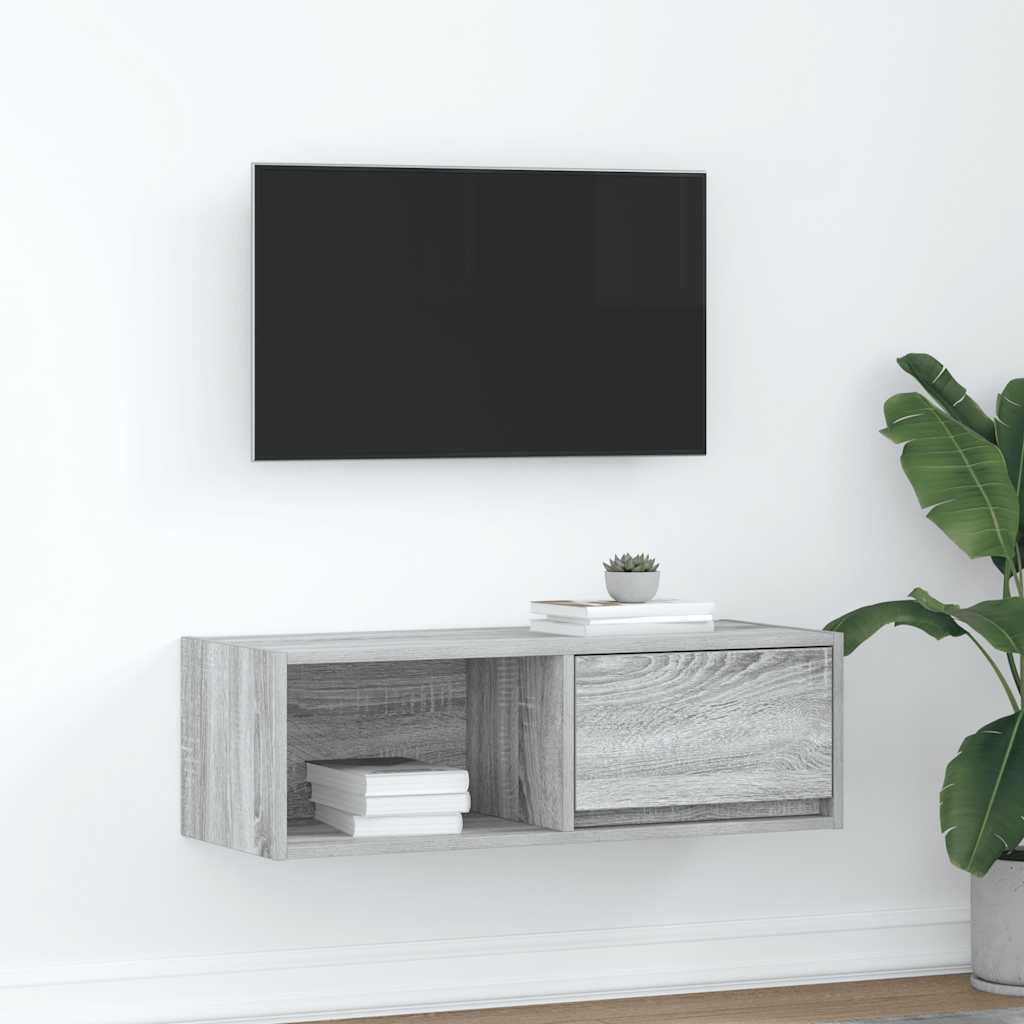 Tv Cabinet 60X31X25.5 Cm Engineered Wood