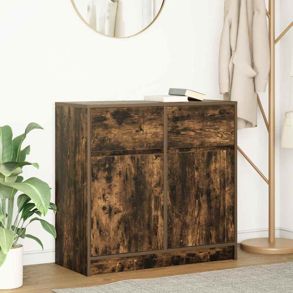 Sideboard With Drawer 80X34X76 Cm Engineered Wood