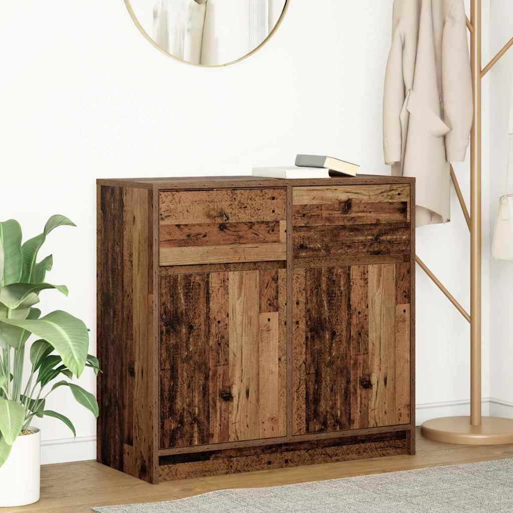 Sideboard With Drawer 80X34X76 Cm Engineered Wood