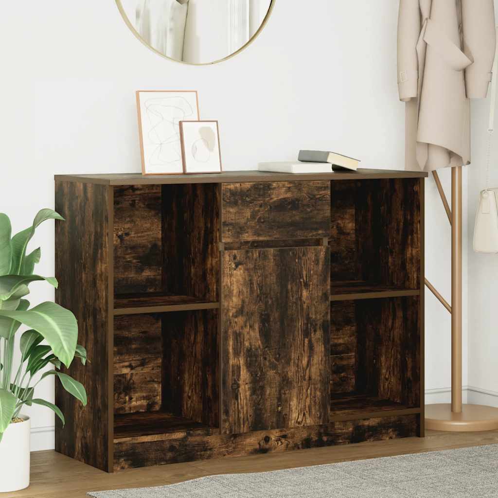 Sideboard With Drawer 101X35X76 Cm Engineered Wood
