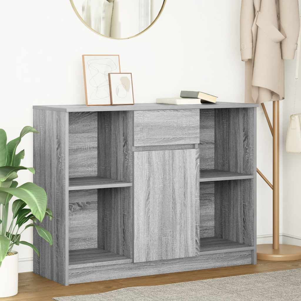 Sideboard With Drawer 101X35X76 Cm Engineered Wood