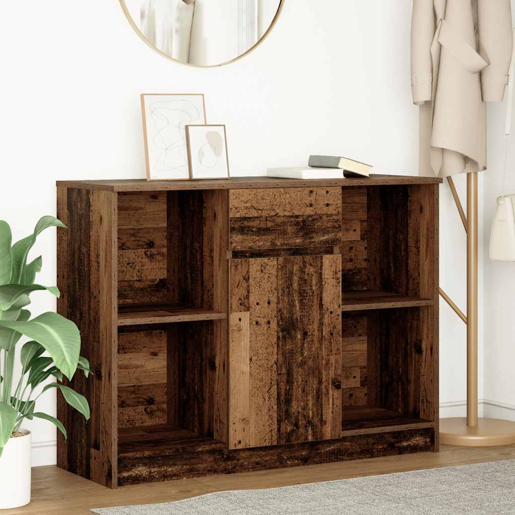 Sideboard With Drawer 101X35X76 Cm Engineered Wood