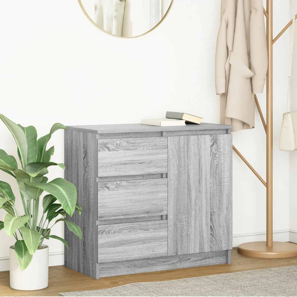 Sideboard With Drawer 71X35X65 Cm Engineered Wood