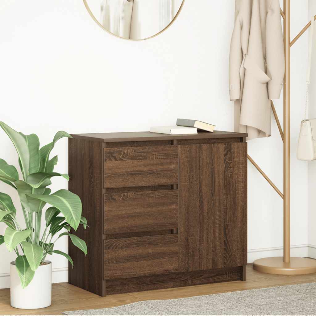 Sideboard With Drawer 71X35X65 Cm Engineered Wood