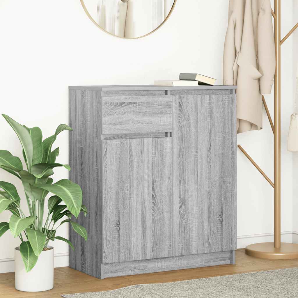 Sideboard With Drawer 71X35X84 Cm Engineered Wood