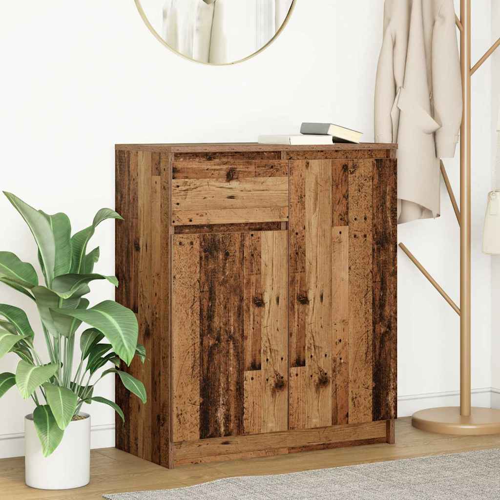 Sideboard With Drawer 71X35X84 Cm Engineered Wood