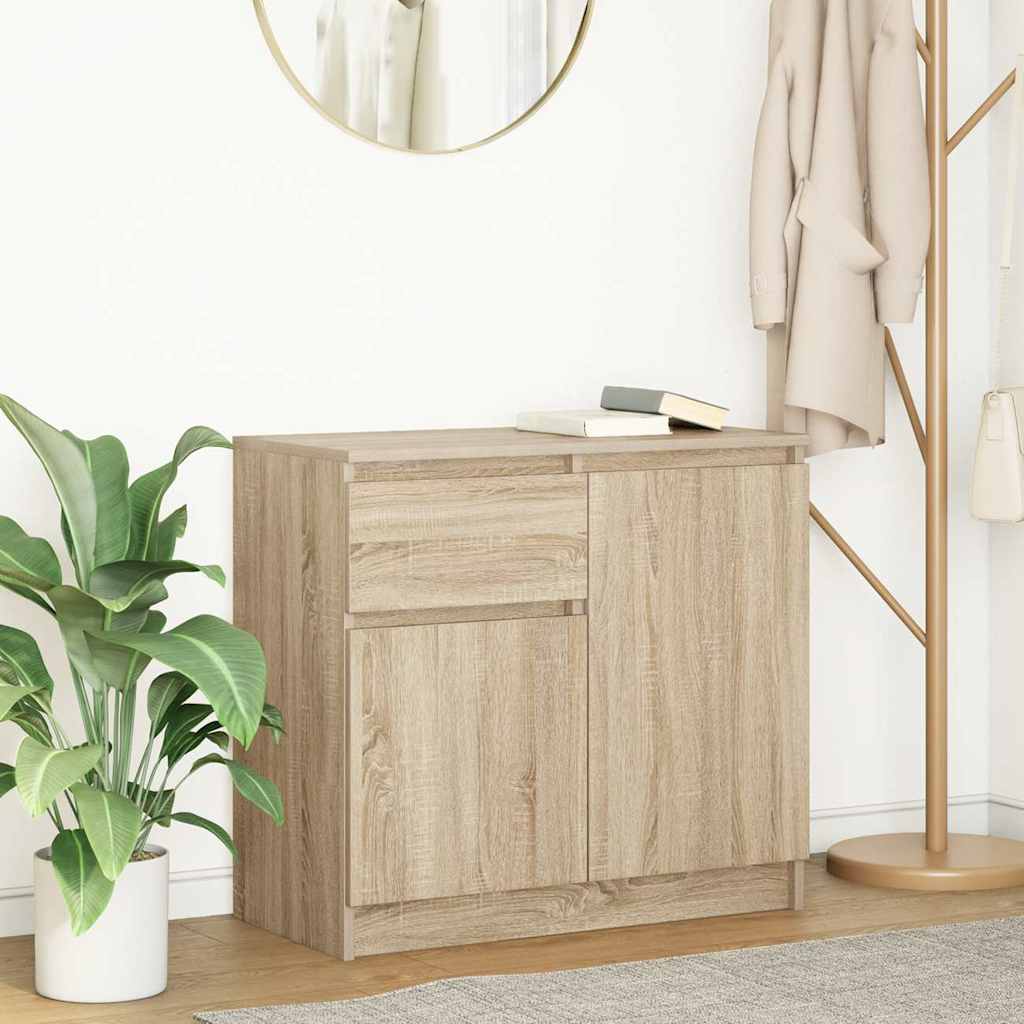 Sideboard With Drawer 71X35X65 Cm Engineered Wood