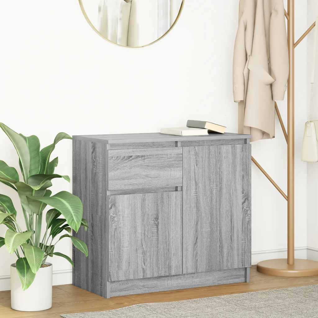 Sideboard With Drawer 71X35X65 Cm Engineered Wood
