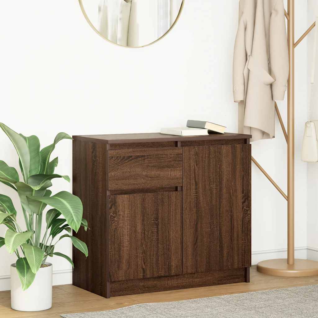 Sideboard With Drawer 71X35X65 Cm Engineered Wood