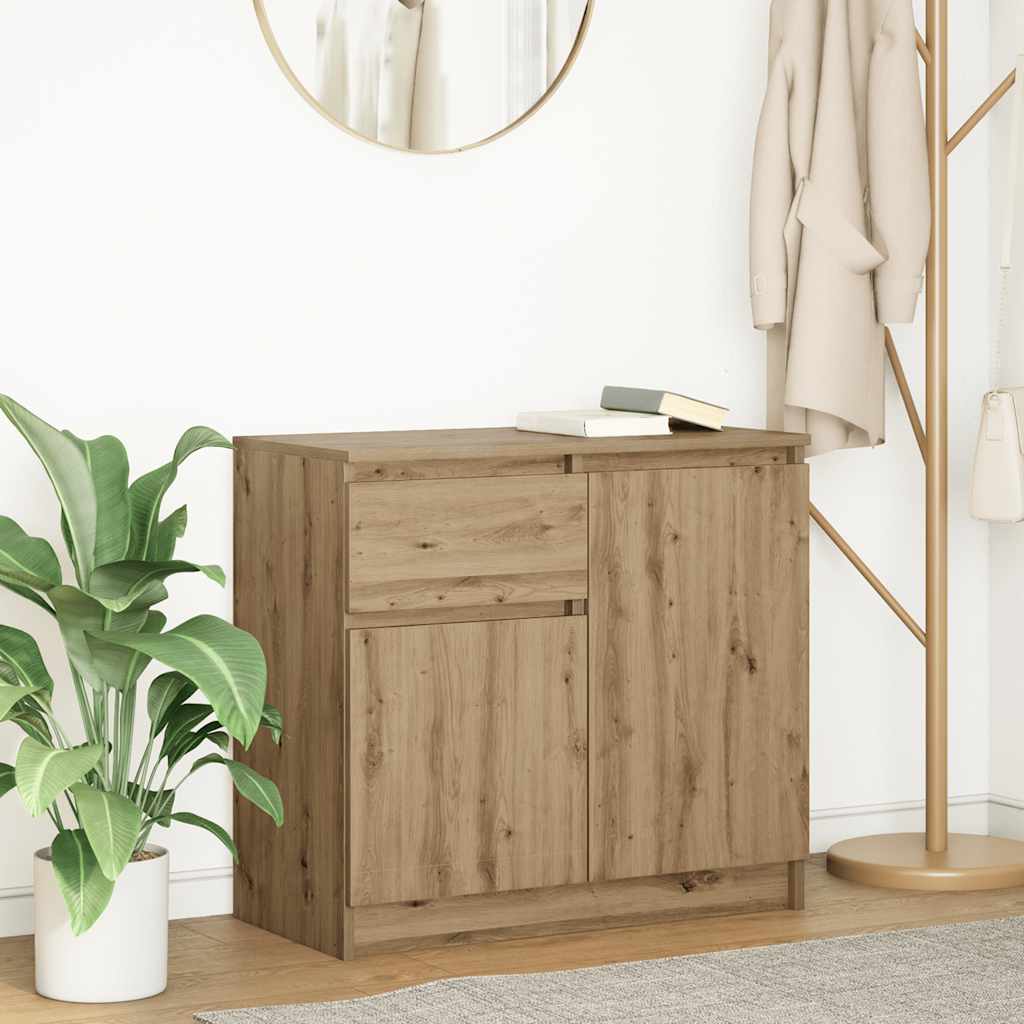Sideboard With Drawer 71X35X65 Cm Engineered Wood