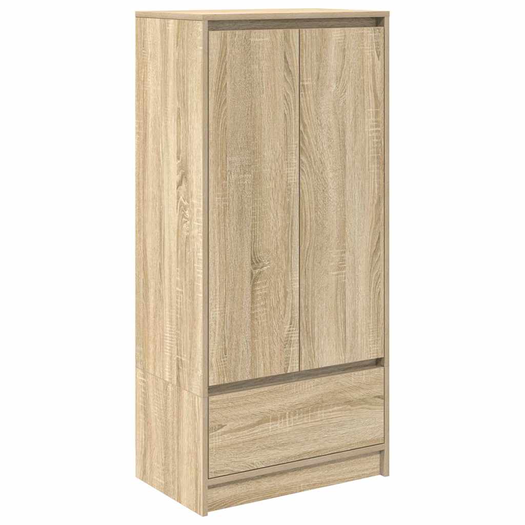 Cabinet With Drawer 55.5X34X119.5 Cm Engineered Wood
