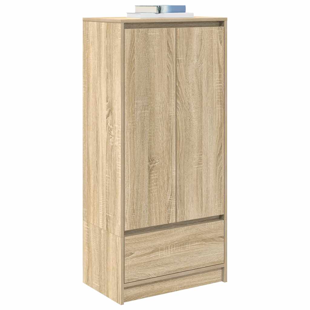 Cabinet With Drawer 55.5X34X119.5 Cm Engineered Wood