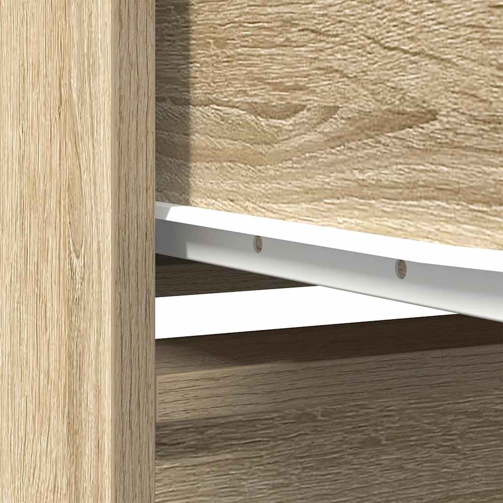 Cabinet With Drawer 55.5X34X119.5 Cm Engineered Wood