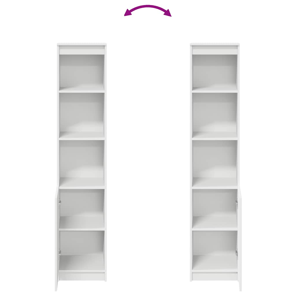 Highboard 37.5X35X180 Cm Engineered Wood