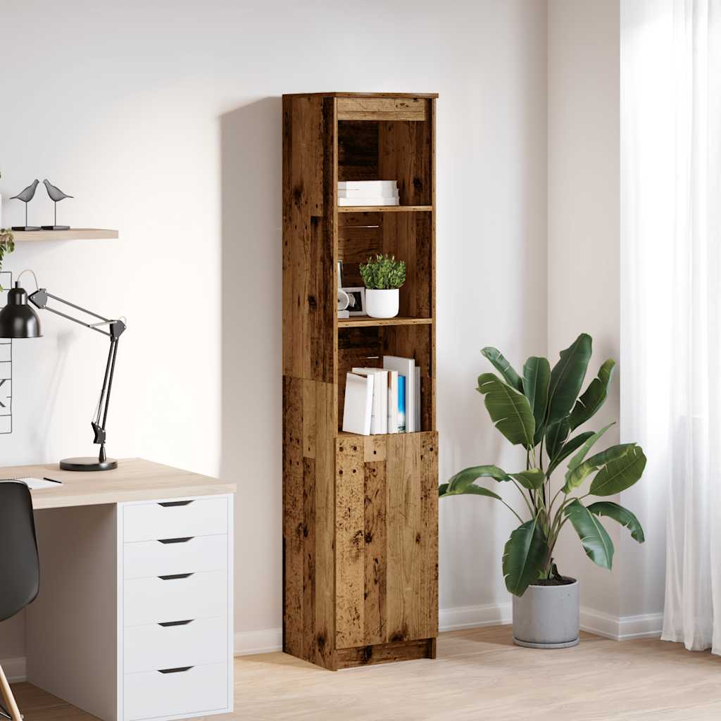 Highboard 37.5X35X180 Cm Engineered Wood