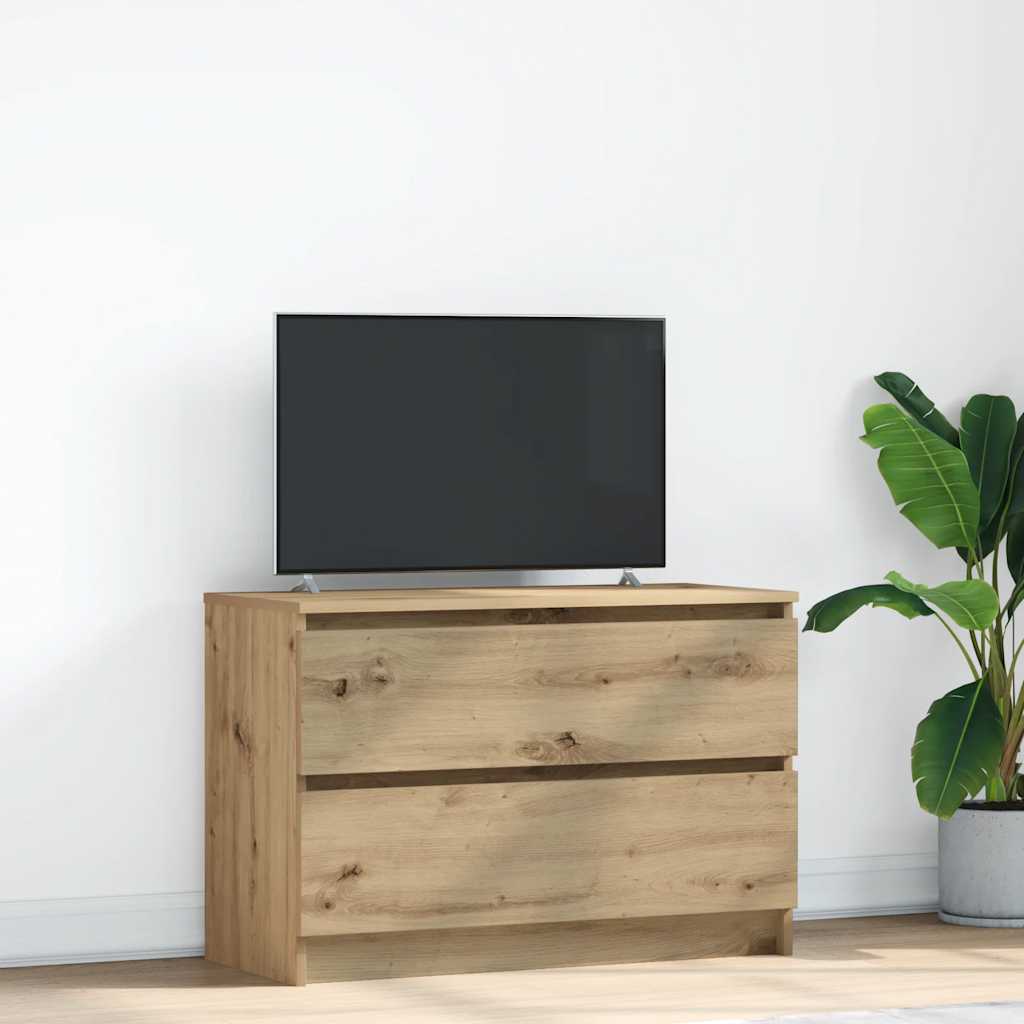 Tv Cabinet 100X35X54 Cm Engineered Wood