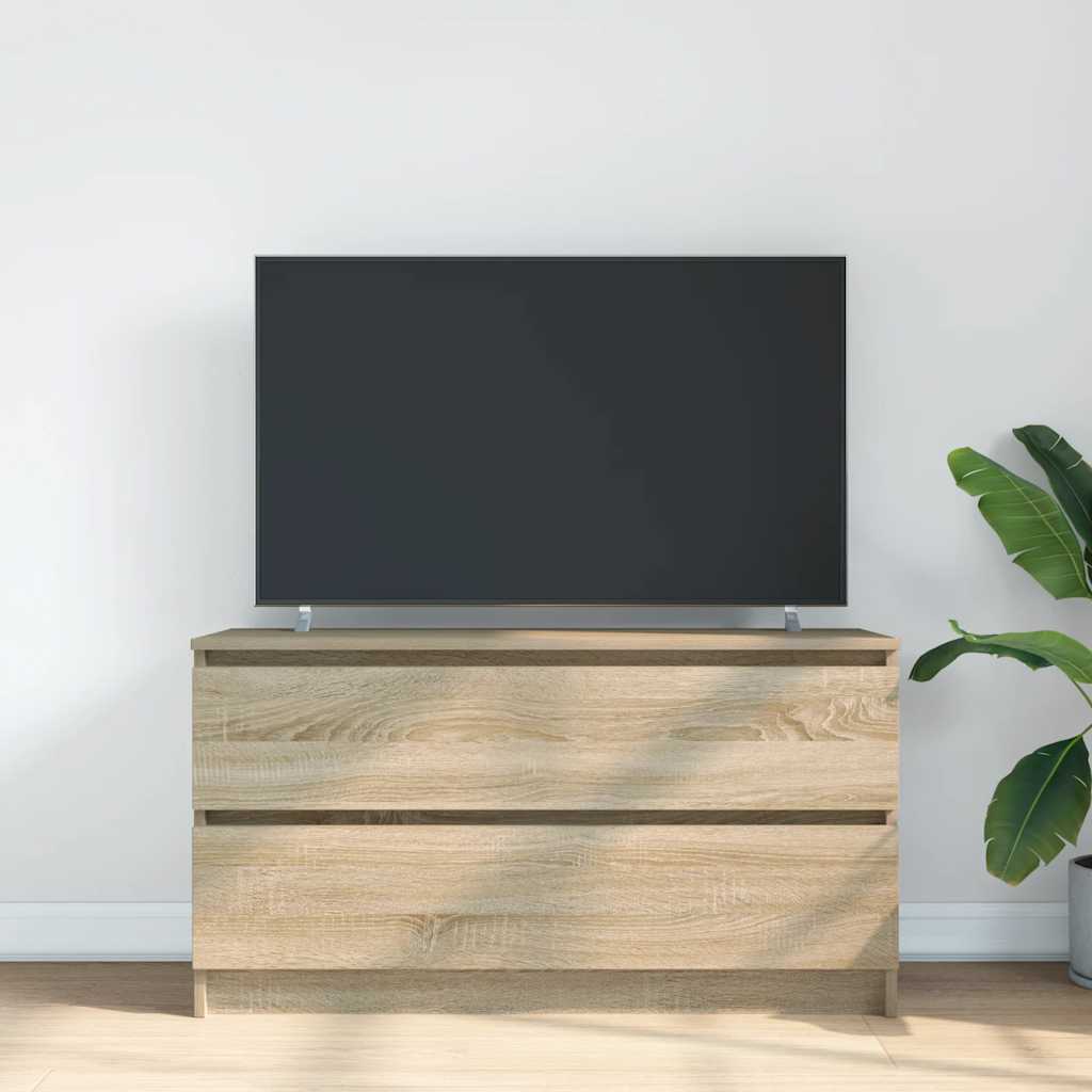 Tv Cabinet 100X35X54 Cm Engineered Wood