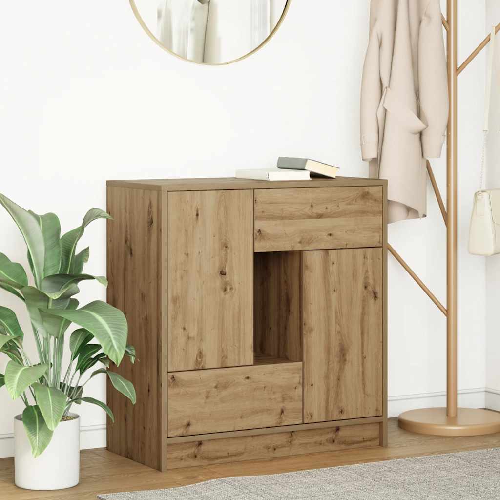 Sideboard With Drawers And Doors 70.5X34X74.5 Cm