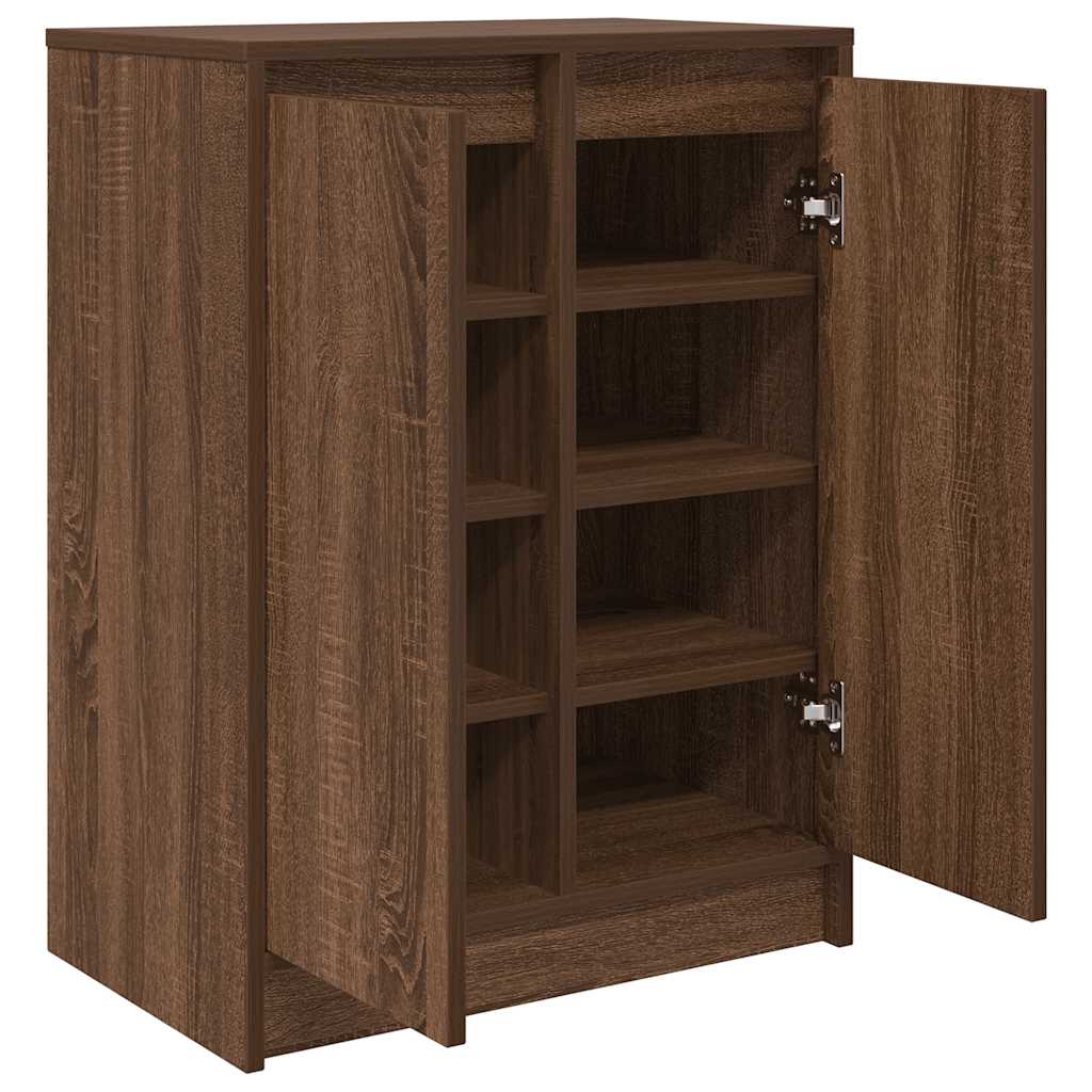 Shoe Cabinet 57X34X76 Cm Engineered Wood