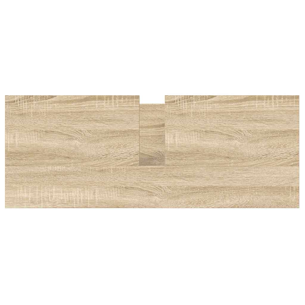 Bathroom Basin Cabinet With Drawers Sonoma Oak 90X34.5X60 Cm