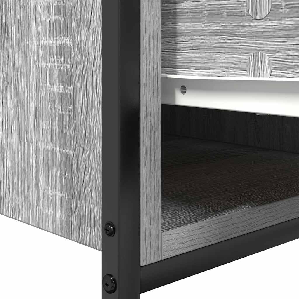 Bathroom Basin Cabinet With Drawers Grey Sonoma 90X34.5X60 Cm