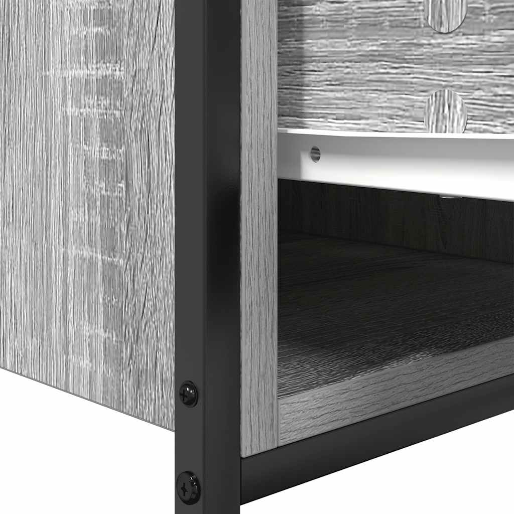 Bathroom Basin Cabinet With Drawers Grey Sonoma 60X34.5X60 Cm