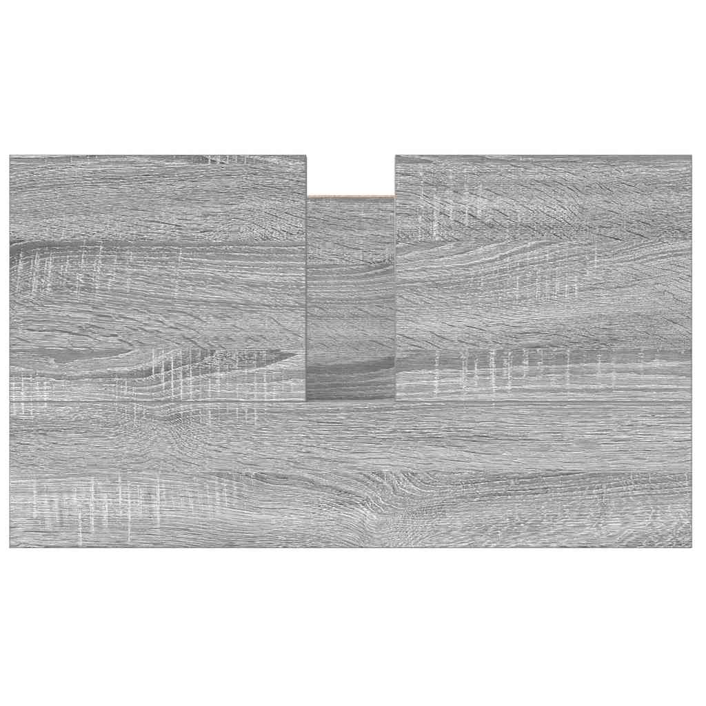 Bathroom Basin Cabinet With Drawers Grey Sonoma 60X34.5X60 Cm