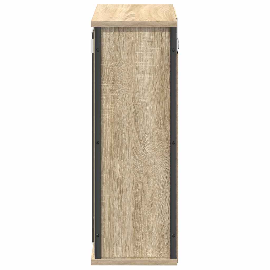 Bathroom Wall Cabinet With Mirror Sonoma Oak 50X21X60 Cm