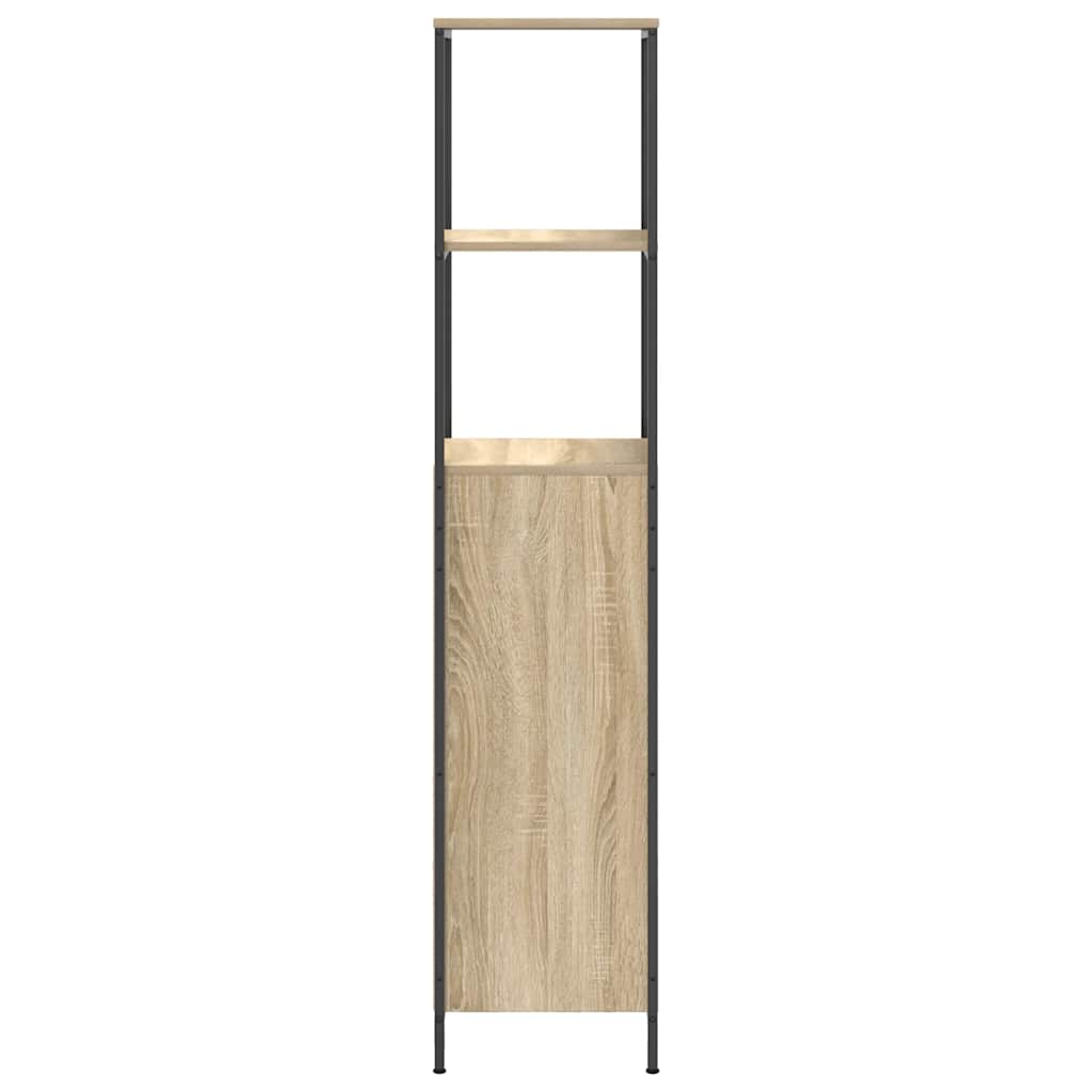 Bathroom Cabinet With Shelves Sonoma Oak 36X35X165 Cm