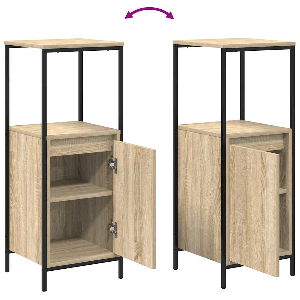 Bathroom Cabinet With Shelves Sonoma Oak 36X35X95 Cm