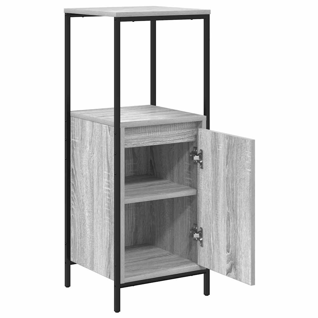 Bathroom Cabinet With Shelves Grey Sonoma 36X35X95 Cm