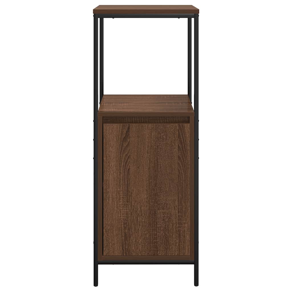 Bathroom Cabinet With Shelves Brown Oak 36X35X95 Cm