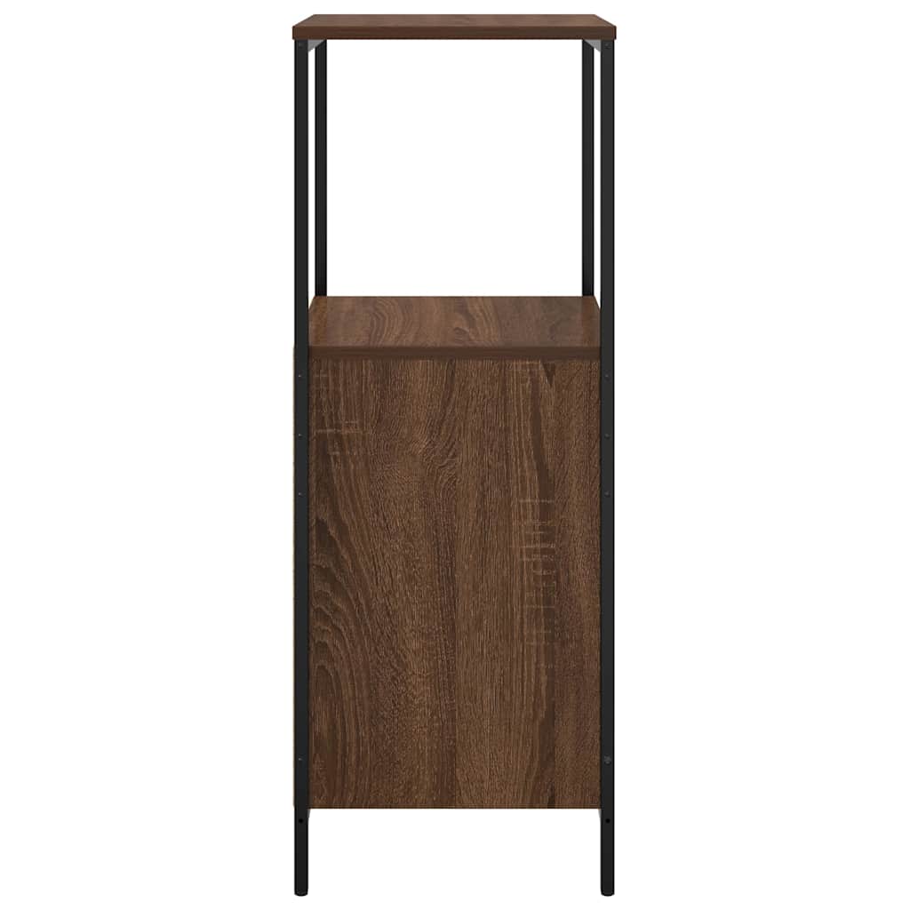 Bathroom Cabinet With Shelves Brown Oak 36X35X95 Cm
