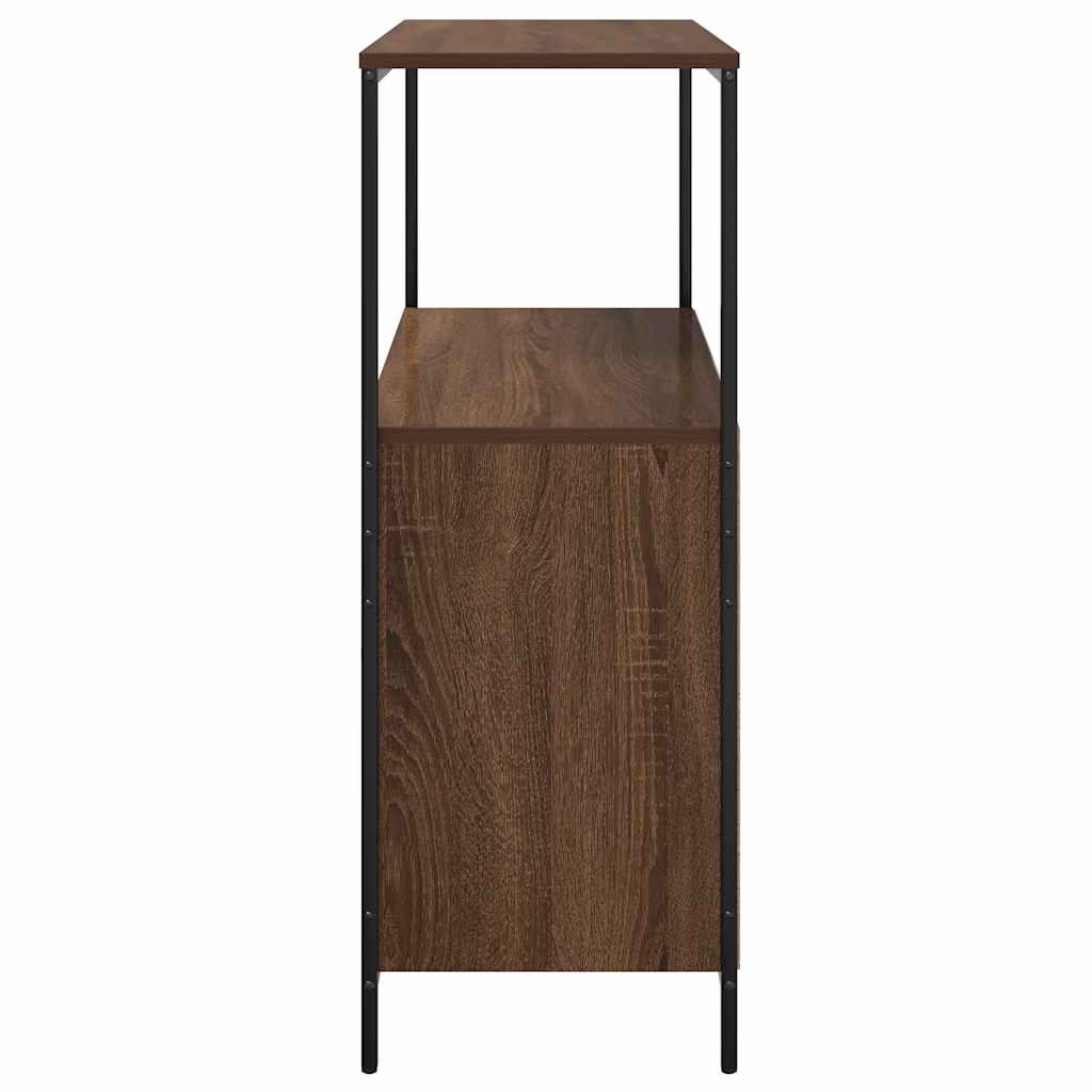 Bathroom Cabinet With Shelves Brown Oak 76.5X35X95 Cm
