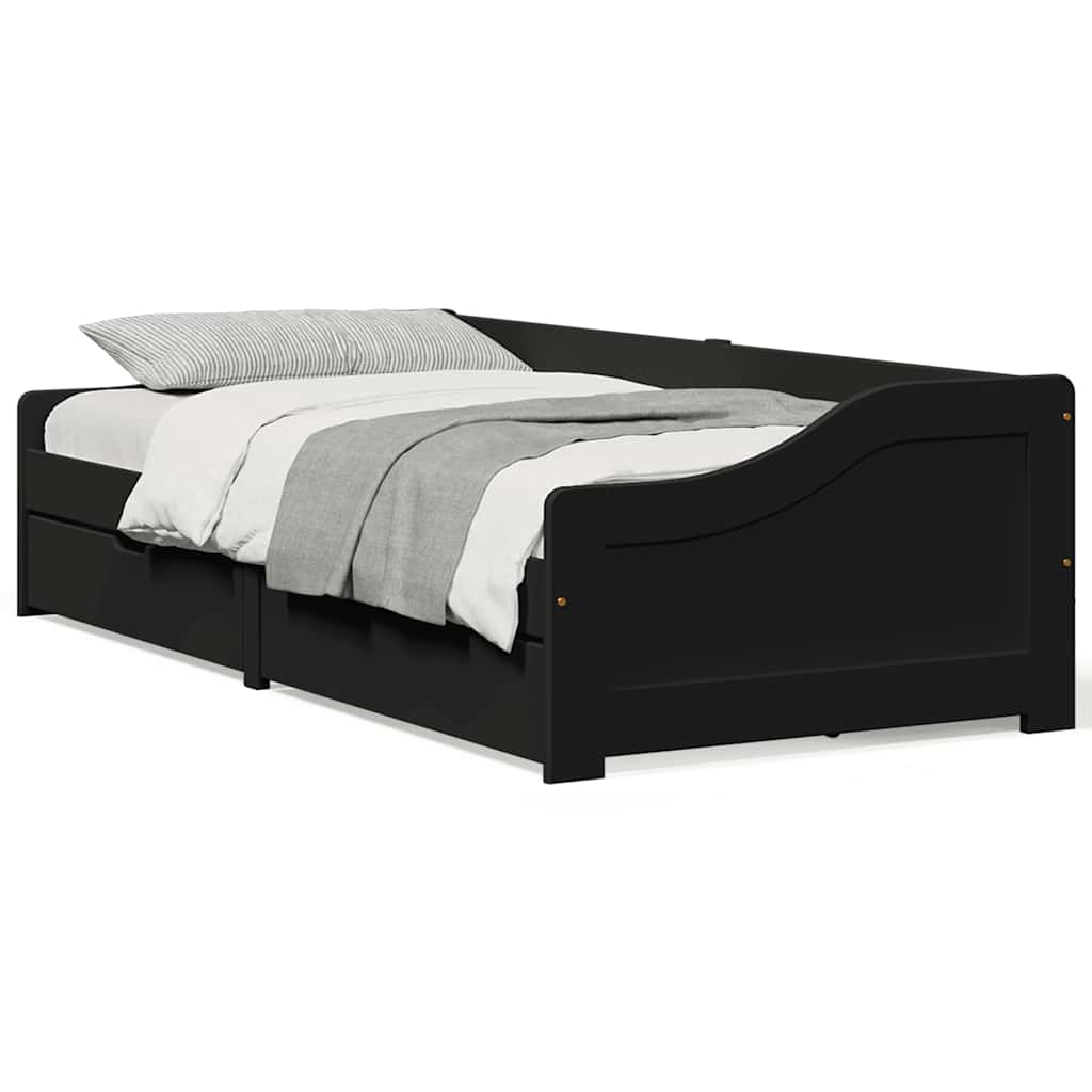 Day Bed With 2 Drawers Without Mattress "Irun" 90X200 Cm