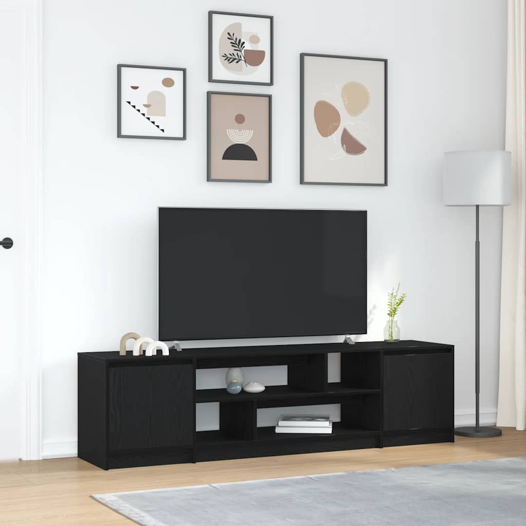 Tv Cabinet With Led Lights 193.5X41X50 Cm