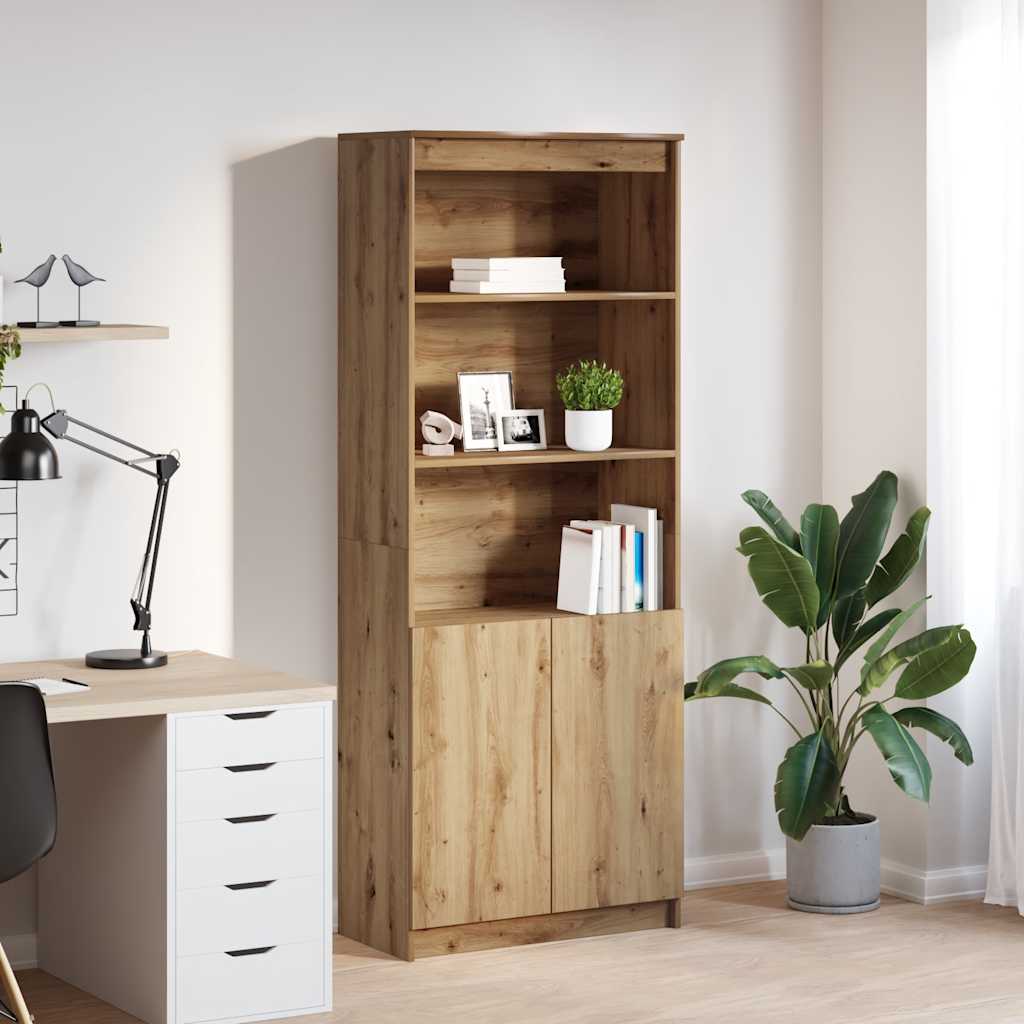 Highboard 37.5X35X180 Cm Engineered Wood