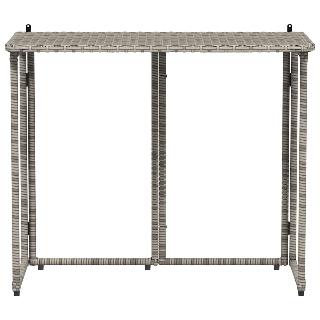 Folding Garden Table 90X51X75 Cm Poly Rattan