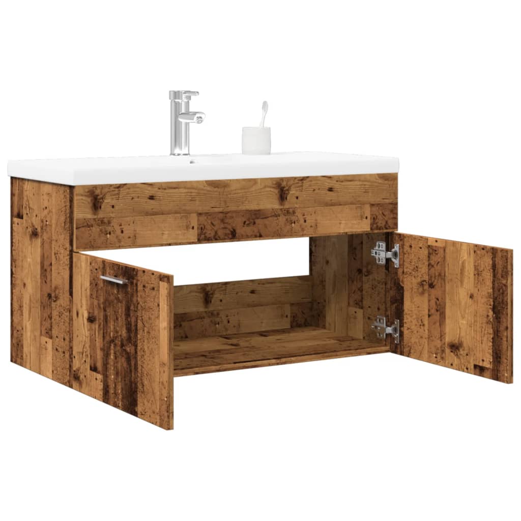 Sink Cabinet With Built-In Basin Engineered Wood