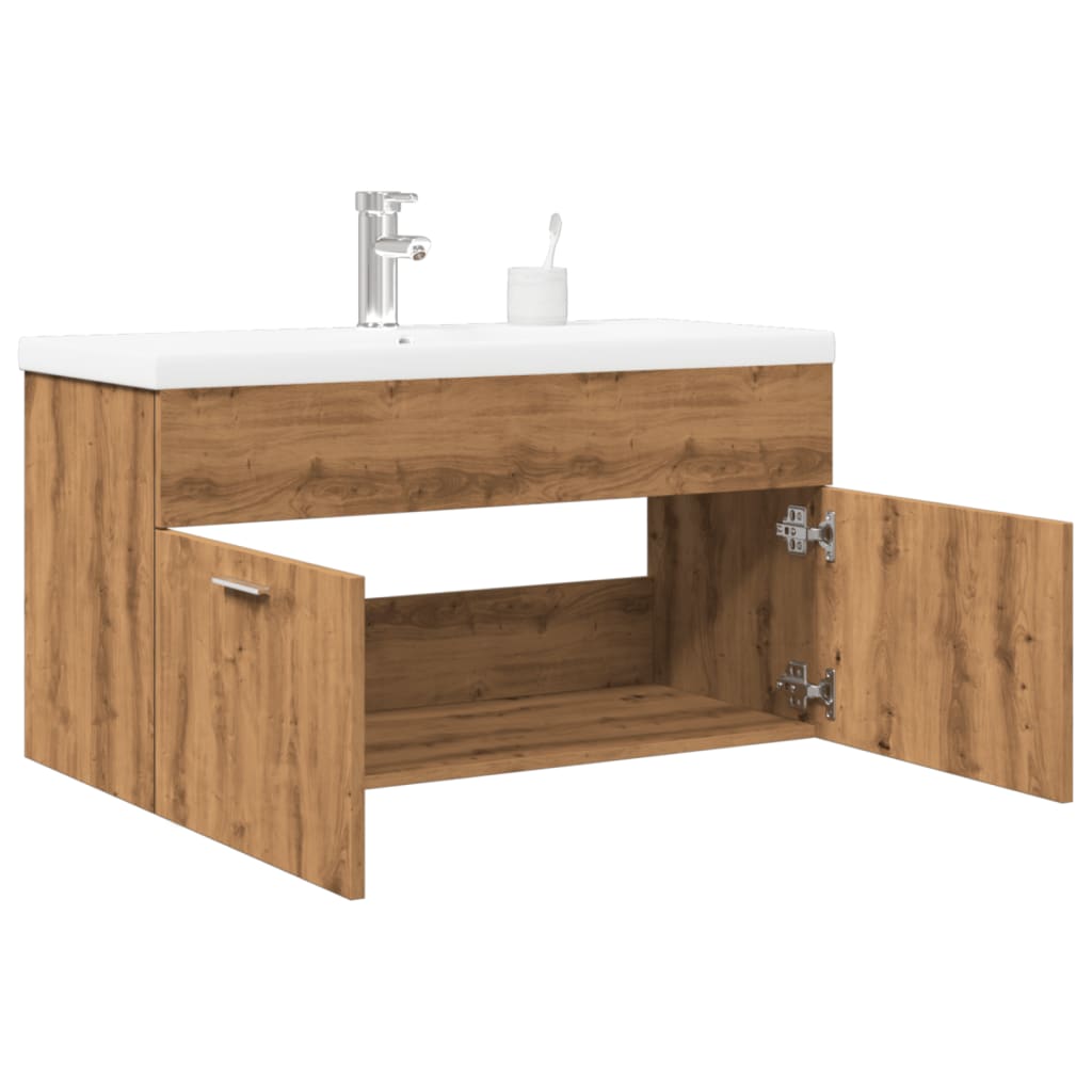 Sink Cabinet With Built-In Basin Engineered Wood