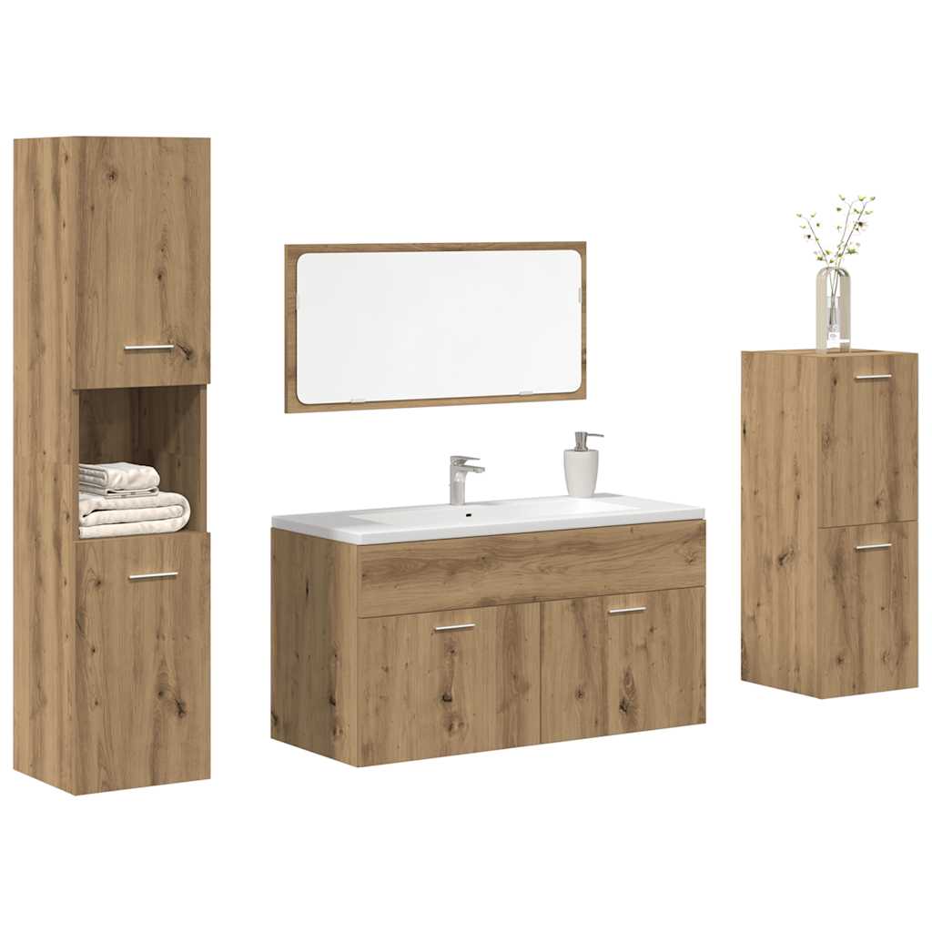 Bathroom Furniture Set Engineered Wood