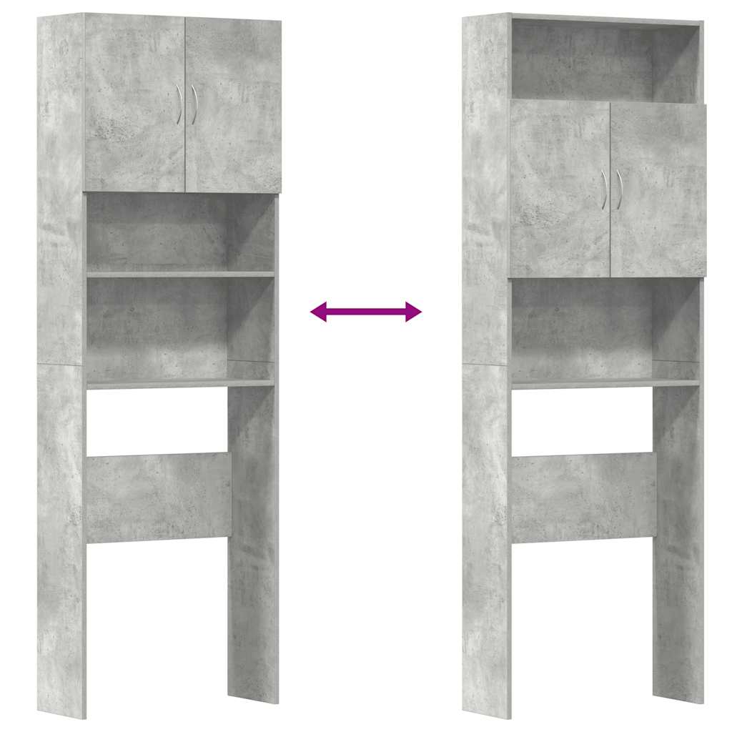 Washing Machine Cabinet 64X24X190 Cm Engineered Wood