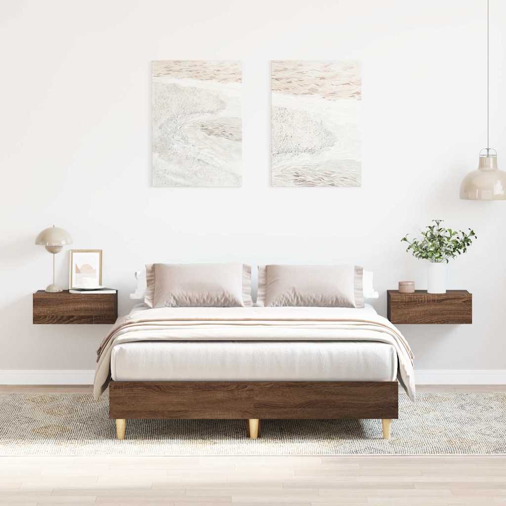 Bed Frame Without Mattress 180X200Cm Engineered Wood