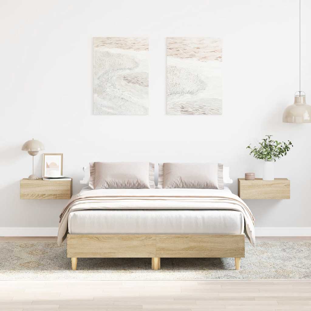 Bed Frame Without Mattress 180X200Cm Engineered Wood