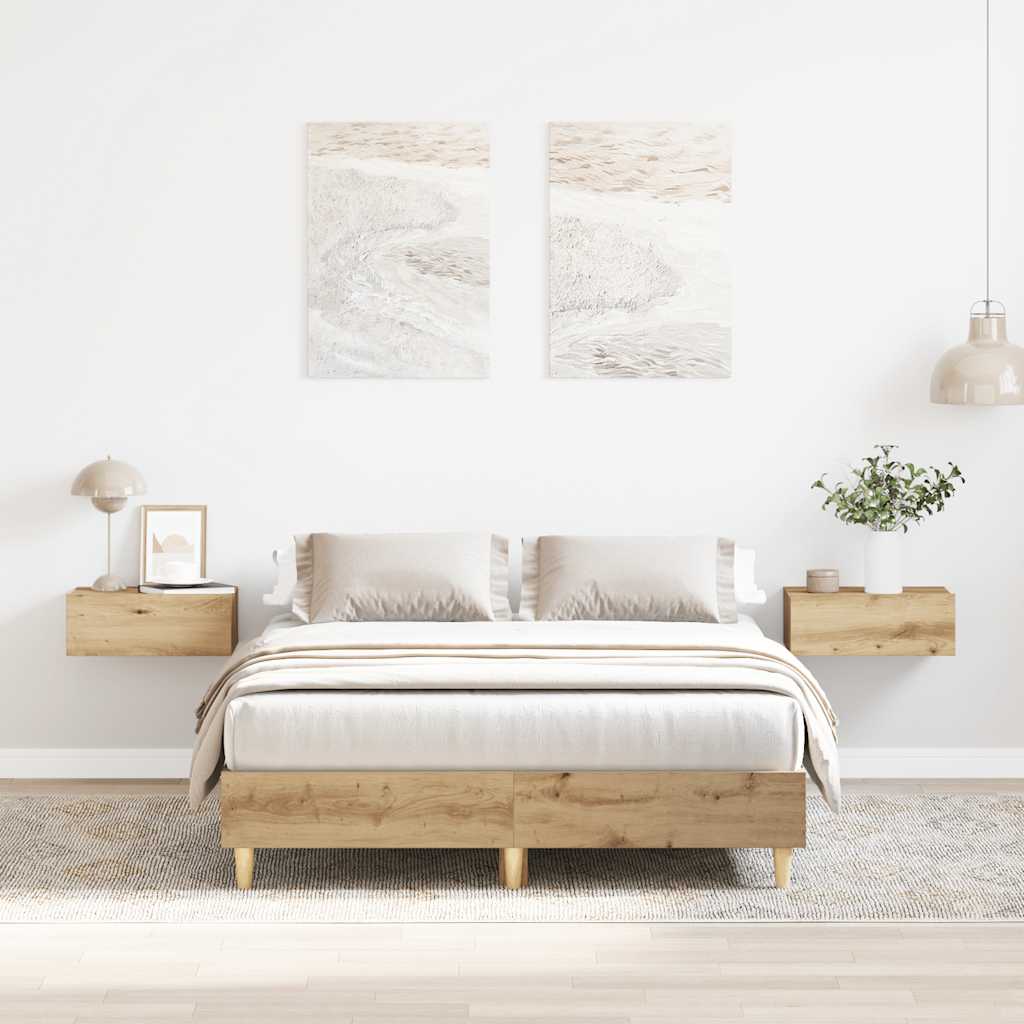 Bed Frame Without Mattress 180X200Cm Engineered Wood